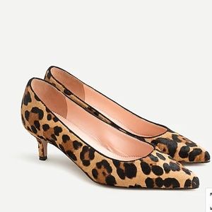 J. Crew animal print heels size 7